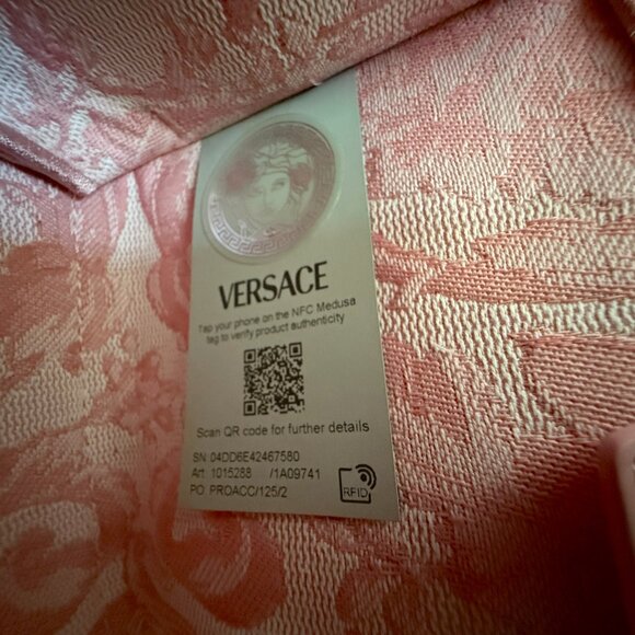 VERSACE Barocco Athena Mini Pink Tote Bag 1015288 - Picture 6 of 16